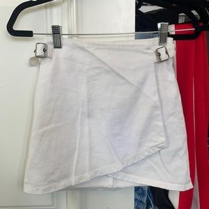 Princess Polly white wrap skirt